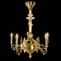 Паникадило на 5 свечей, диаметр 70 см, высота 90 см