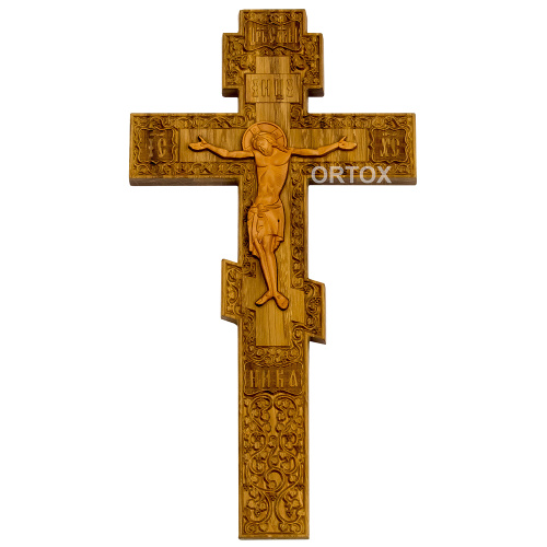 Крест напрестольный резной "Виноградный", 17х31,5 см фото 5