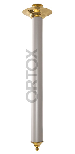 Подсвечник диаконский с алюминиевой ручкой, 9х42 см