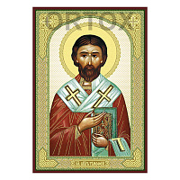 Икона апостола Тимофея Ефесского, МДФ, 6х9 см