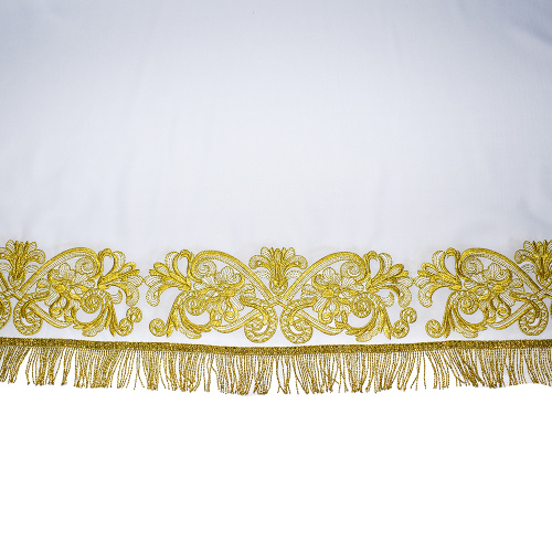 Подризник белый с вышитым рисунком "Православный" фото 3