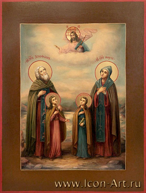 Преподобные Ксенофонт , супруга его, Мария и сыновья их, Аркадий и Иоанн