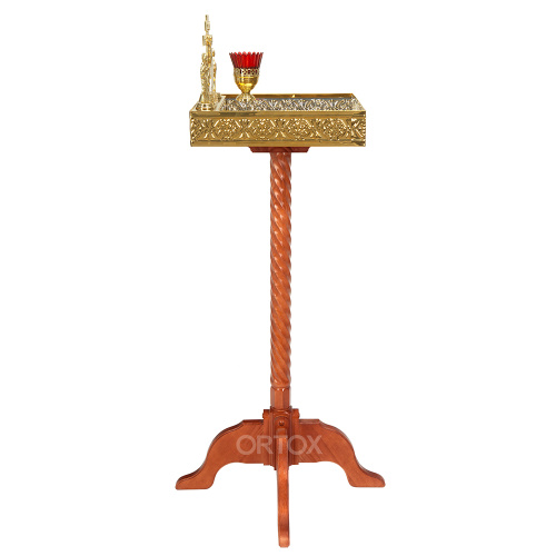 Панихидный стол песковой "Курский", цвет "кипарис", колонна, 40х40х100 см фото 3