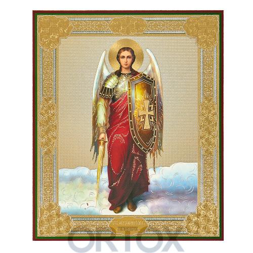 Икона Архангела Михаила, МДФ №2, 17х21 см