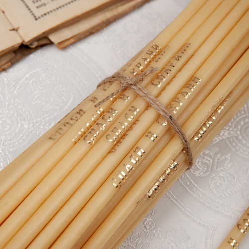 Свечи воскосодержащие "Спаси и Сохрани", белые (50 шт., №30) фото 4 Свечи воскосодержащие "Спаси и Сохрани", белые (50 шт., №30) фото 4