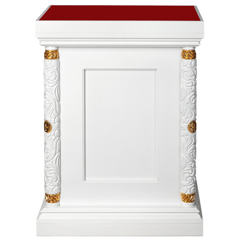 Жертвенник "Вологодский" белый с золотом (поталь) фото 4 Жертвенник "Вологодский" белый с золотом (поталь) фото 4