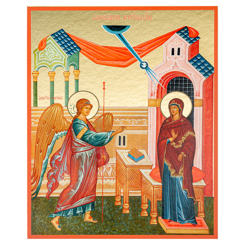 Комплект икон "Двунадесятые праздники" в киоте (широкий багет с золочением), 13 икон, 17,2х20,8 см, картон фото 13