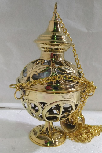 Кадило № 34, латунь, 14,2х23 см, №4, У 13-0114 фото 3 Кадило № 34, латунь, 14,2х23 см, №4, У 13-0114 фото 3