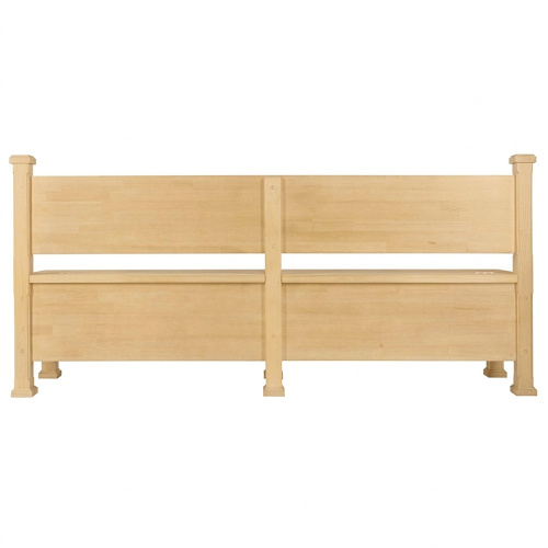 Скамья-сундук храмовая "Воронежская" (седалище), цвет "натуральное дерево", длинная, 200х45х90 см фото 3