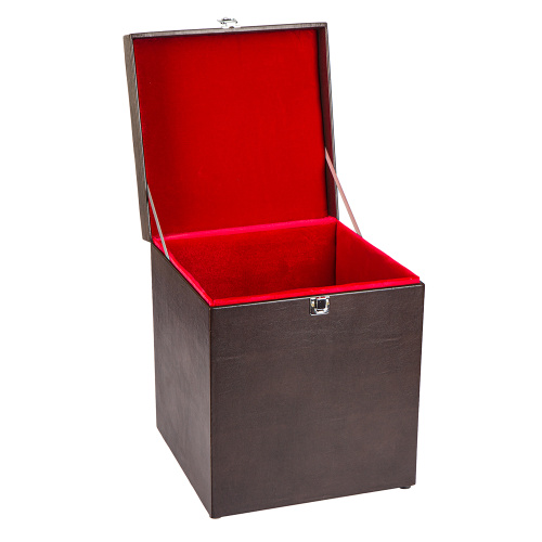 Футляр для митры, искусственная кожа, 30х30х35 см, коричневый фото 2