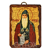 Икона преподобного Антония Печерского, 6,5х9 см, под старину