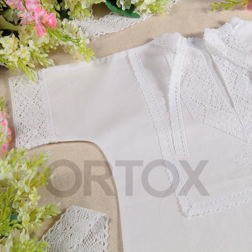 Рубашка для крещения "Лучик" белая из бязи, размер в ассортименте фото 19