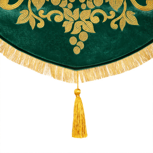 Хоругви малые вышитые зеленые, 45х65 см фото 6