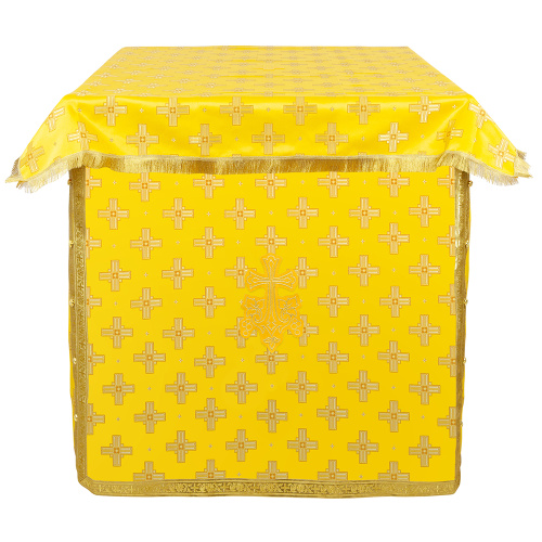 Облачение на престол с пеленой, шелк "Святительский", желтое с золотом фото 2