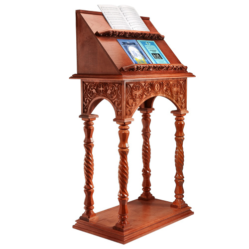 Аналой клиросный "Тверской", цвет "кипарис", 85х50х158 см фото 6