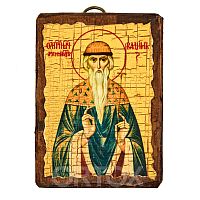 Икона преподобномученика Вадима Персидского, 6,5х9 см, под старину