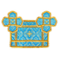 Покровцы и воздух, шелк "Лавр", белые с золотом,ЗАКАЗ КЛИЕНТА