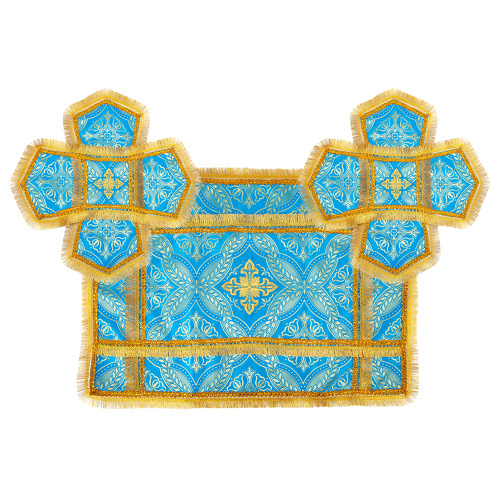 Покровцы и воздух, шелк "Лавр", белые с золотом,ЗАКАЗ КЛИЕНТА