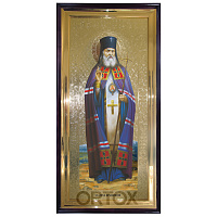 Икона большая храмовая святителя Луки Крымского, прямая рама