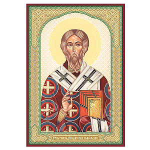Икона святителя Геннадия Новгородского, МДФ, 6х9 см (6х9 см)