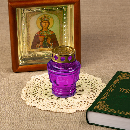 Лампада неугасимая (фонарик), высота 11 см, №3 фото 2