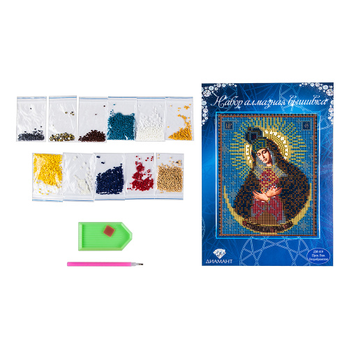 Алмазная мозаика "Икона Божией Матери "Остробрамская", 15х20 см фото 2 Алмазная мозаика "Икона Божией Матери "Остробрамская", 15х20 см фото 2