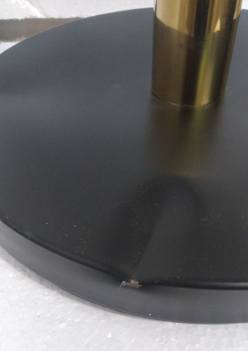 Столбик ограждения солеи металлический, 32х91 см, черный с золотом, У-1073 фото 8