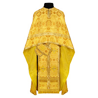Иерейское облачение греческое, шелк "Горненский", желтое с золотом
