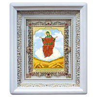 Икона Божией Матери "Спорительница хлебов", 18х21 см, прямая багетная рамка, У-1234