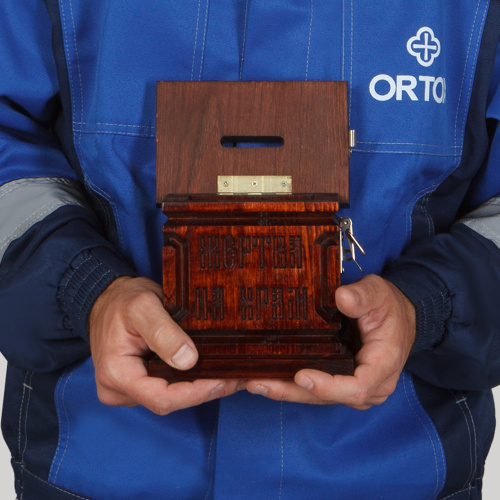 Ящик для пожертвований настольный "Макарьевский" темный, 15х10х15 см фото 17