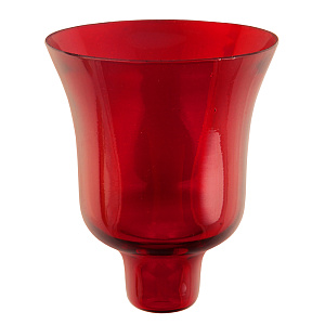 Стаканчик для лампады №4, 7,9х9,8 см (красный)