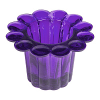 Стаканчик для лампадки "Ромашка", фиолетовый, высота 5,5 см, диаметр 8 см