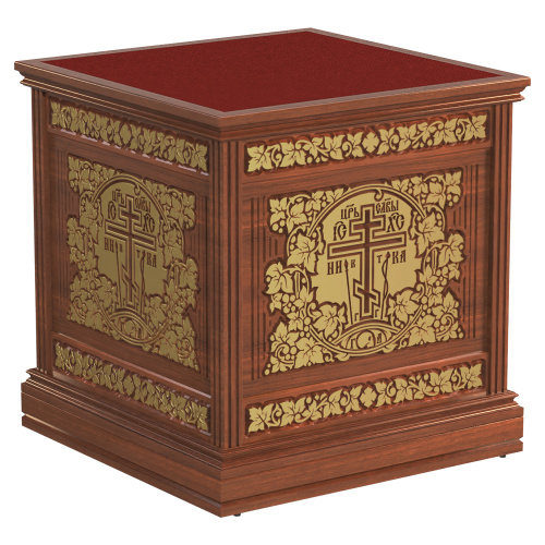 Облачение на престол "Суздальское", цвет "кипарис" с золотом (поталь) Облачение на престол "Суздальское", цвет "кипарис" с золотом (поталь)