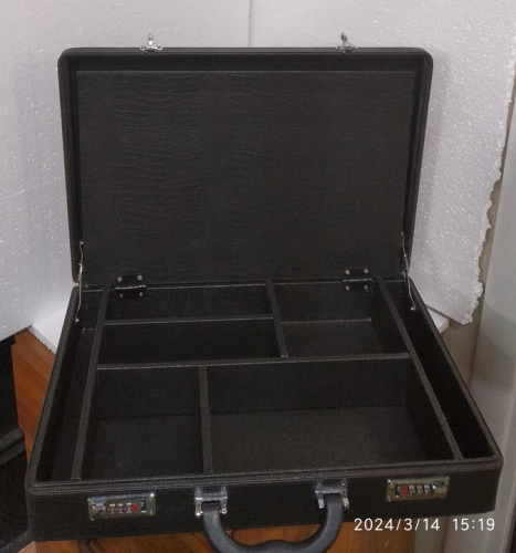 Требный чемодан без наполнения, 49,5х34,5х11 см, экокожа, У-1100 фото 2