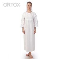 Рубашка для крещения женская белая из плотной бязи, размер в ассортименте