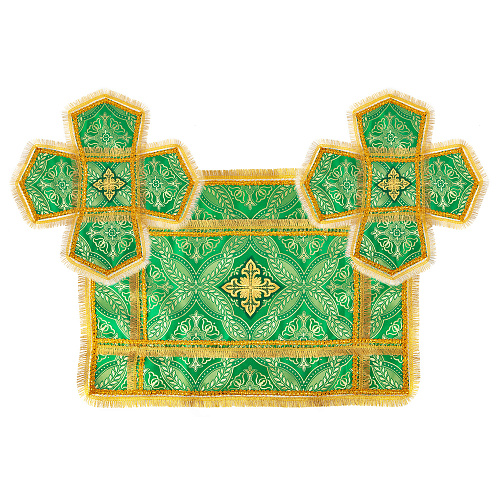 Покровцы и воздух, шелк "Лавр", зеленые