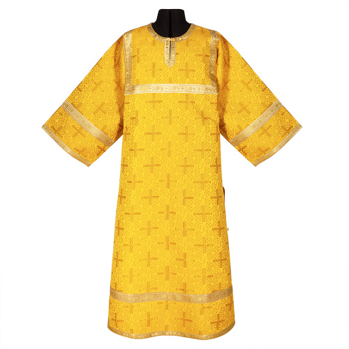 Стихарь алтарника, парча "Афон", желтый с золотом Стихарь алтарника, парча "Афон", желтый с золотом