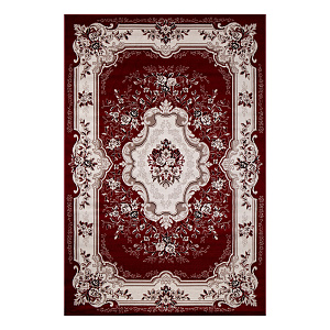 Ковер прямоугольный красный, ворс из полипропилена №1 (0,6х1,1 м)