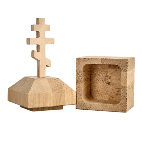 Ковчег для мощей в престол деревянный фото 2