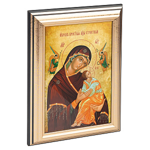 Икона Божией Матери "Страстная" в пластиковой рамке,13х1,5х18 см (стекло, картон)