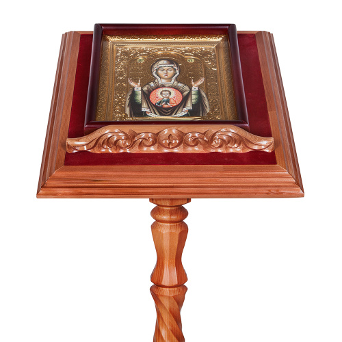 Аналой выносной "Ивановский", цвет "кипарис", 60х60х130 см фото 5