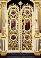Царские врата иконостаса храма во имя свт.Тихона Задонского, г. Острогожск