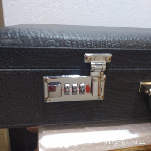 Требный чемодан без наполнения, 49,5х34,5х11 см, экокожа, У-1098 фото 7