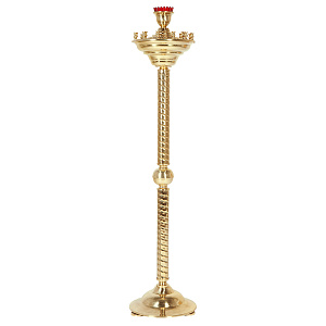 Подсвечник напольный на 18 свечей, высота 129,5 см, У 3-3497 (латунь)