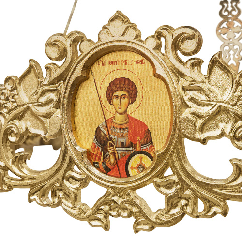 Хорос с иконами "Богоявленский" на 15 свечей, цвет "под золото", диаметр 151 см фото 8