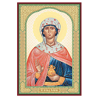 Икона праведной Иоанны Мироносицы, МДФ, 6х9 см