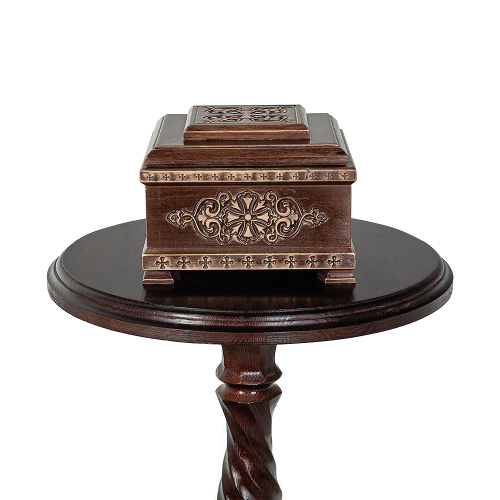 Подставка церковная выносная "Ивановская" темная круглая, высота 90 см фото 4