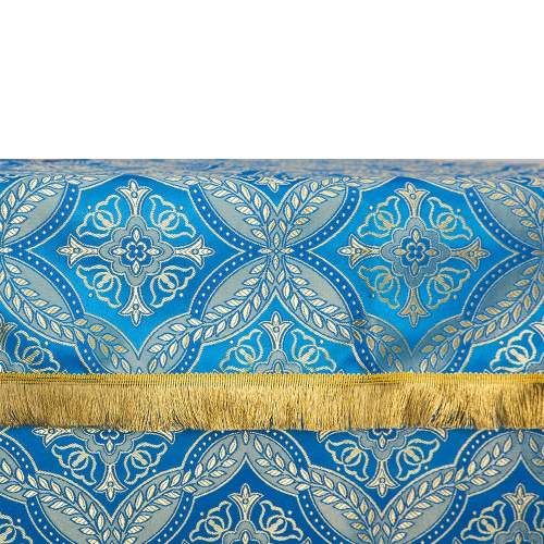Облачение на престол голубое, церковный шелк, 100х100х100 см фото 5