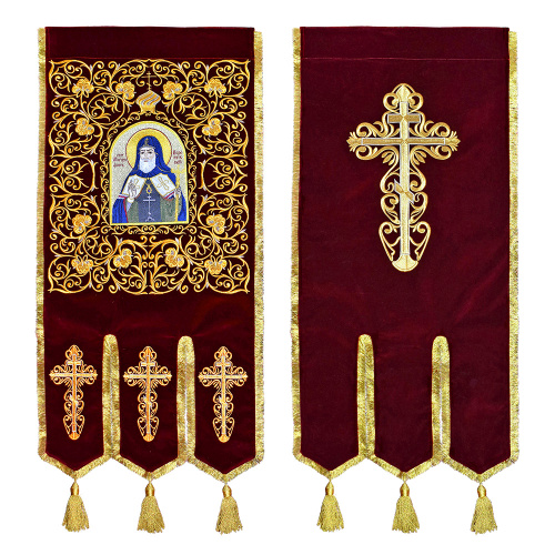 Хоругви вышитые, 54х105 см, комплект фото 2