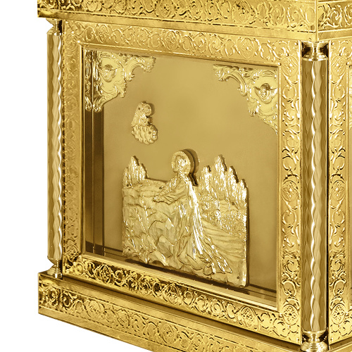 Облачение на престол "Золотые своды" с прямым основанием, литье, высота 105 см фото 4